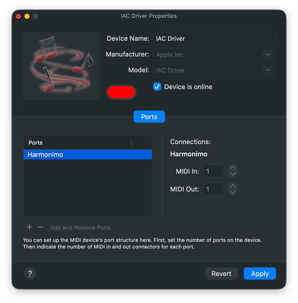 IAC Driver Properties
